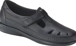New SAS Shoes Roamer Black Leather Slip-On Loafer