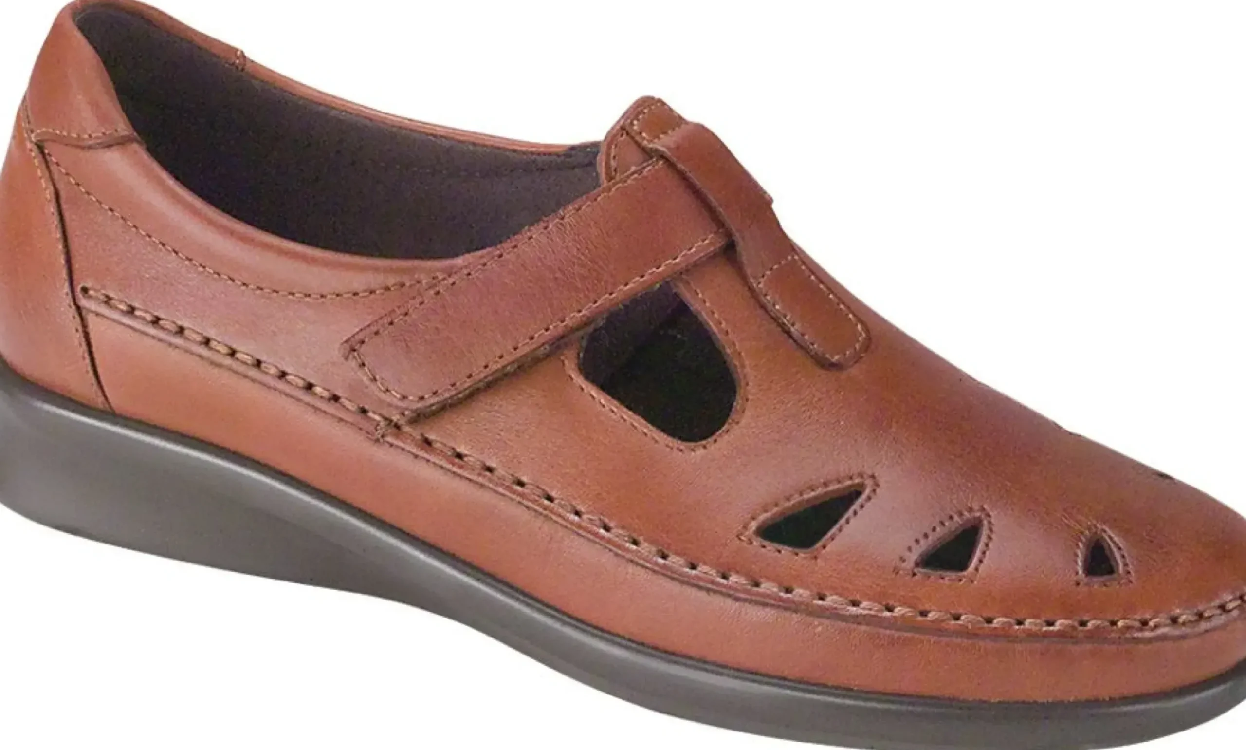 SAS Shoes Roamer Chestnut Brown Leather Slip-On Loafer