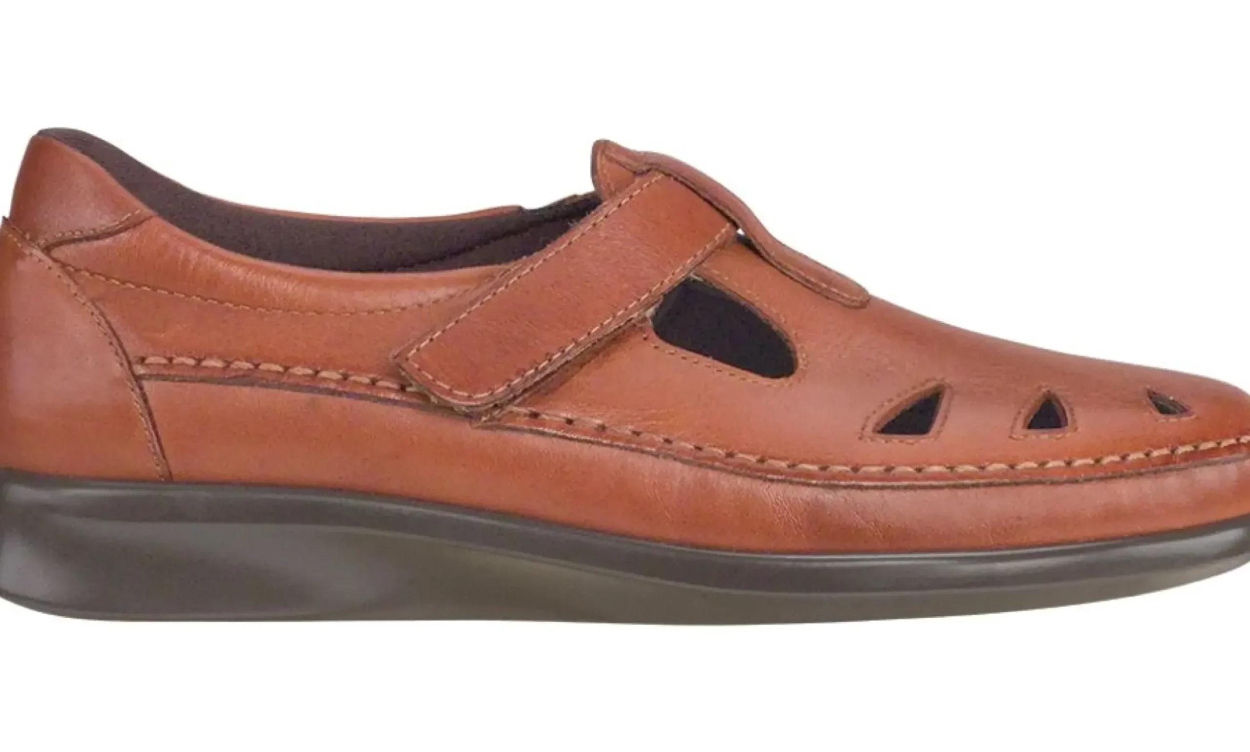 SAS Shoes Roamer Chestnut Brown Leather Slip-On Loafer