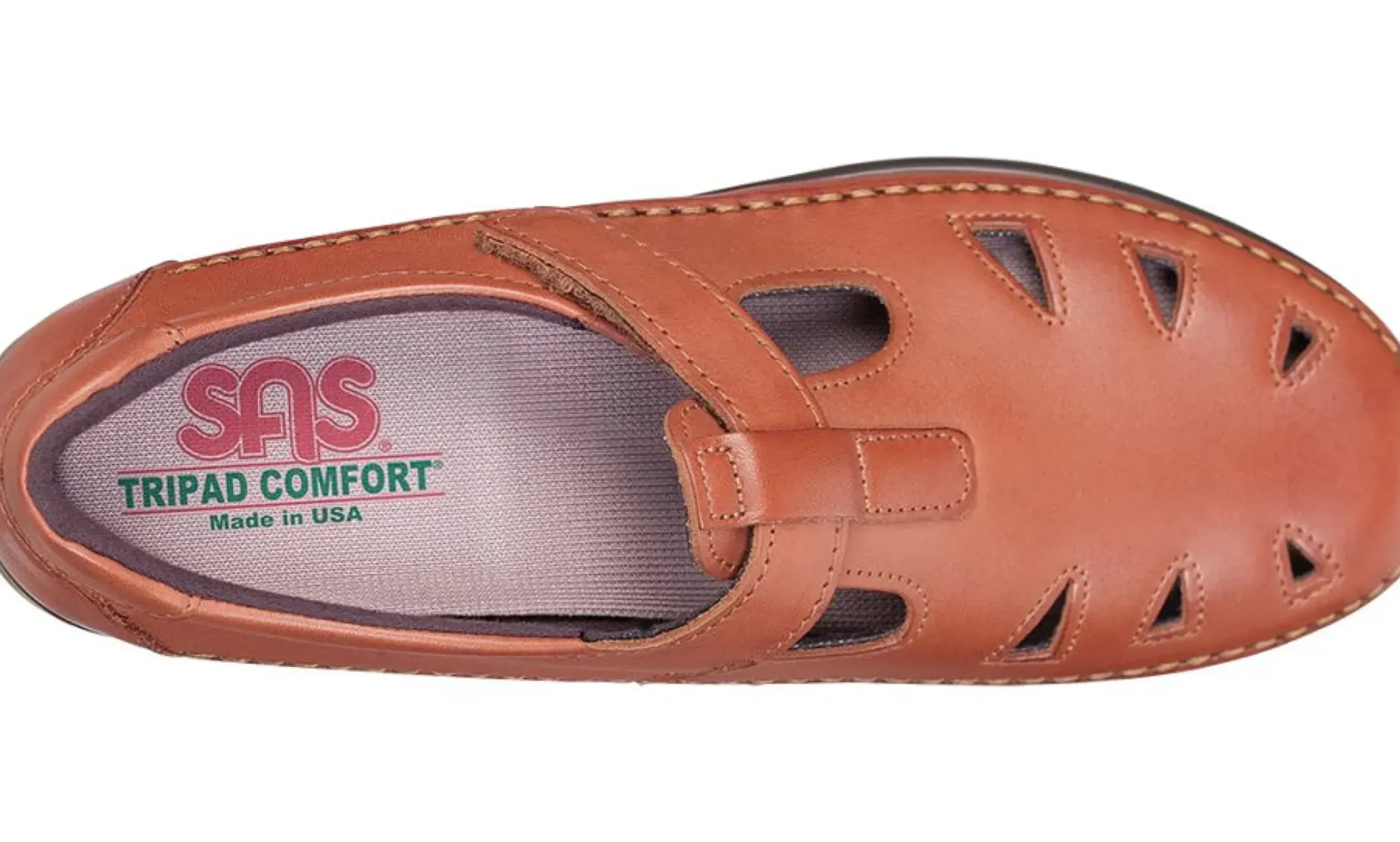 SAS Shoes Roamer Chestnut Brown Leather Slip-On Loafer