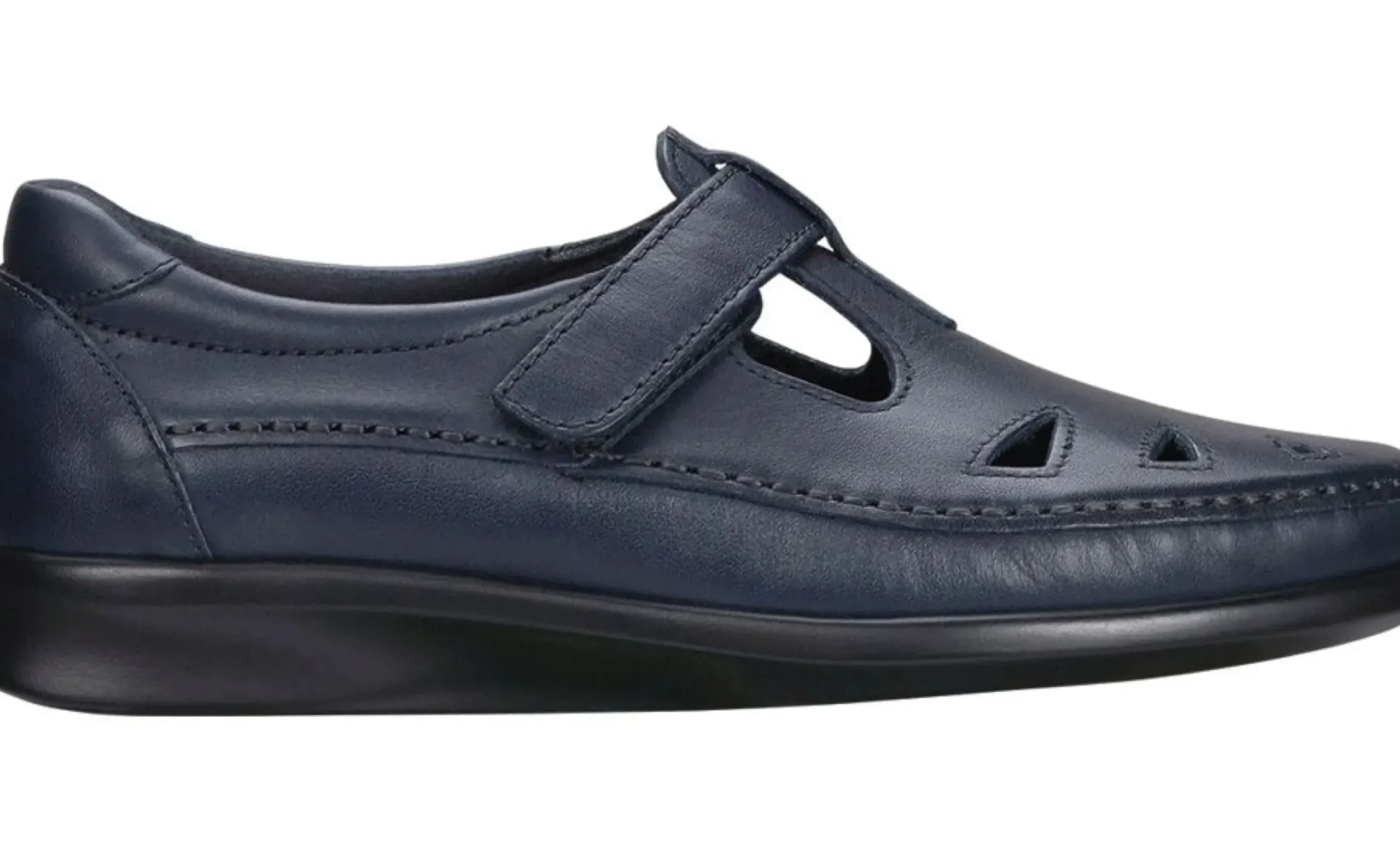 Hot SAS Shoes Roamer Navy Leather Slip-On Loafer