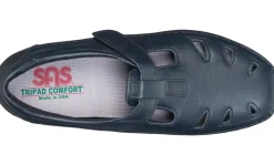 Hot SAS Shoes Roamer Navy Leather Slip-On Loafer