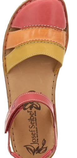 Outlet Josef Seibel Rosalie 44 Red Multicolour Mary Jane Sandal