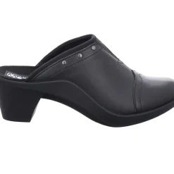 Online Romika Saint Tropez 271 Black Leather Clog