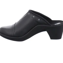 Online Romika Saint Tropez 271 Black Leather Clog