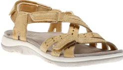 Outlet Earth Sammie Amber Yellow Leather Sport Sandal