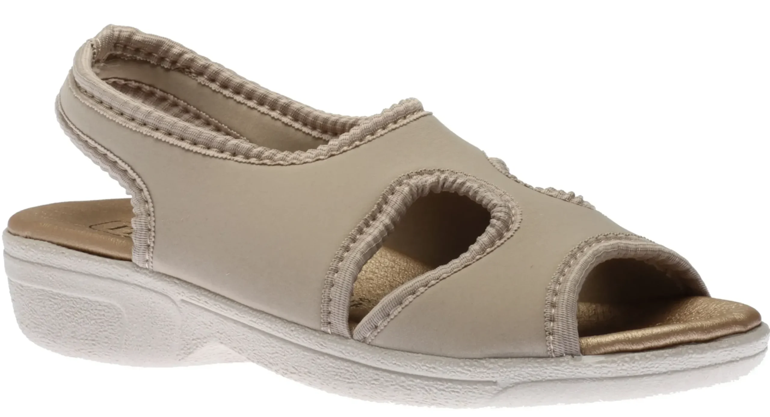 Best Italian Comf Sandal Biege Solid