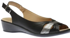 Online Soleflex Italy Sandal Black Pewter