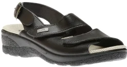 Online Lady Diana Sandal Velcro Black