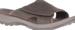 Merrell Sandspur 2 Earth Brown Leather Slide Sandal