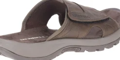 Merrell Sandspur 2 Earth Brown Leather Slide Sandal