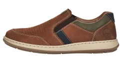 Rieker Sarajevo Brown Leather Slip-On Loafer