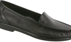 SAS Shoes Savvy Black Leather Slip-On Loafer