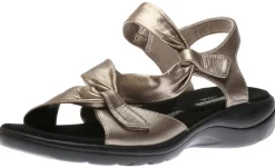 Hot Clarks Saylie Moon Pewter Leather Sandal