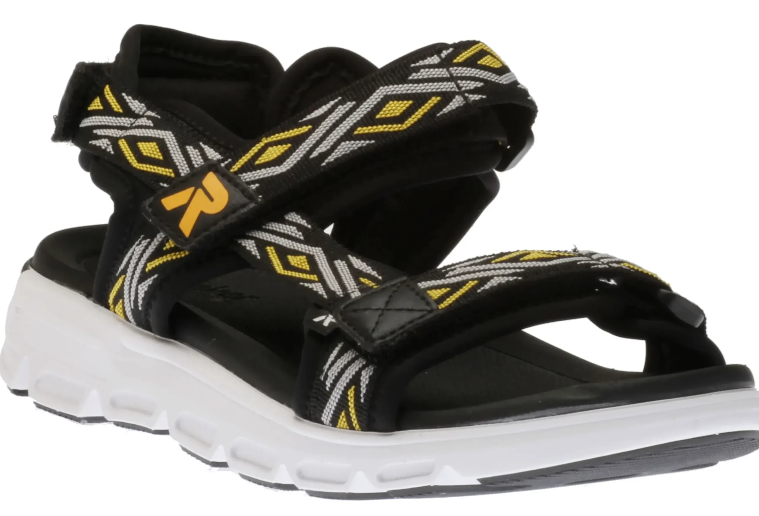Online R EVOLUTION Scuba Black Yellow Sport Sandal