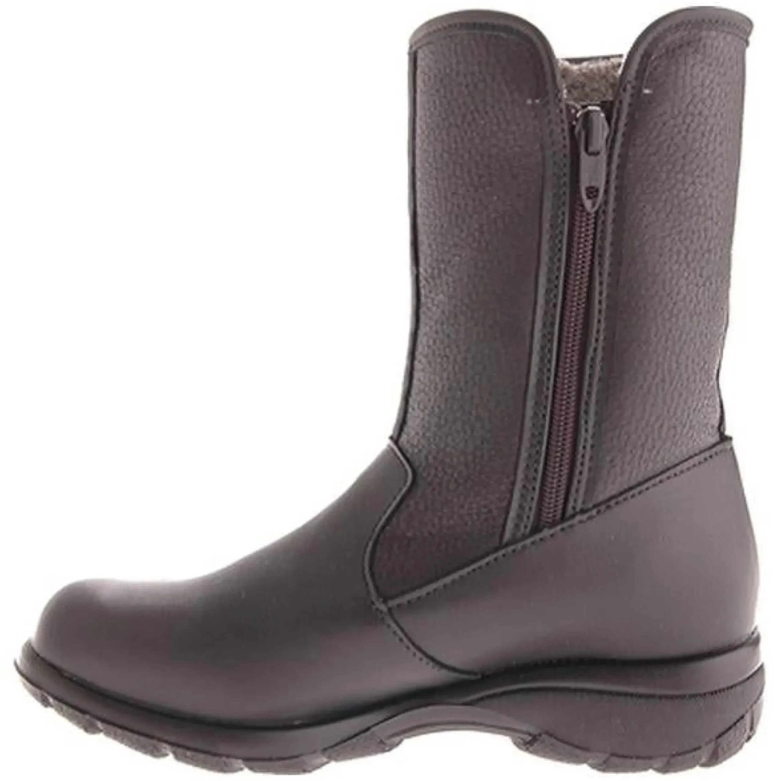 Online Toe Warmers Shield Black Leather Mid-Calf Winter Boot
