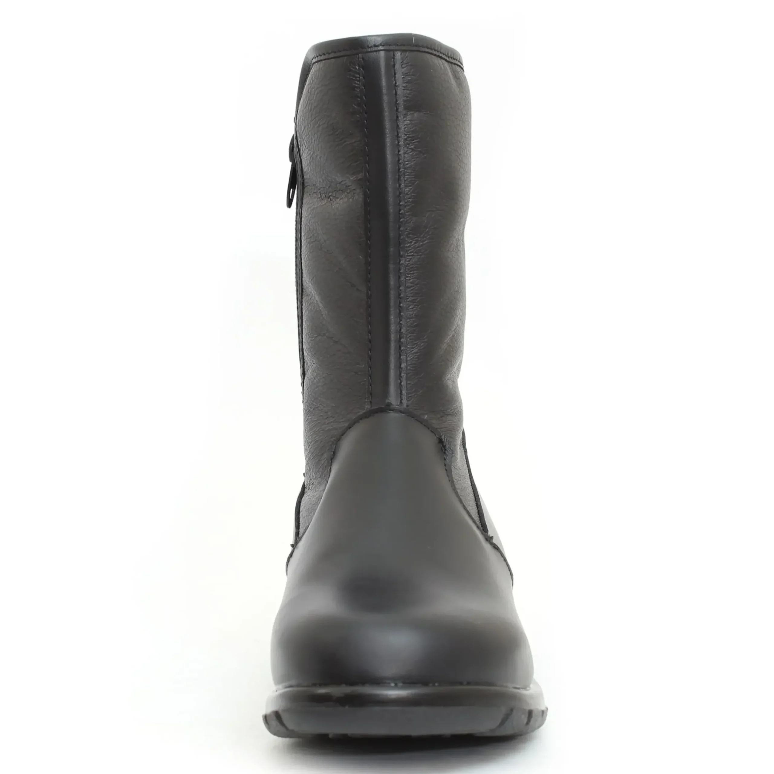 Online Toe Warmers Shield Black Leather Mid-Calf Winter Boot