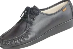 Online SAS Shoes Siesta Black Leather Lace-Up Loafer