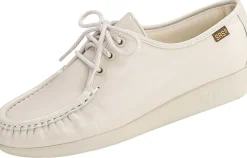 Clearance SAS Shoes Siesta Bone Leather Lace-Up Loafer