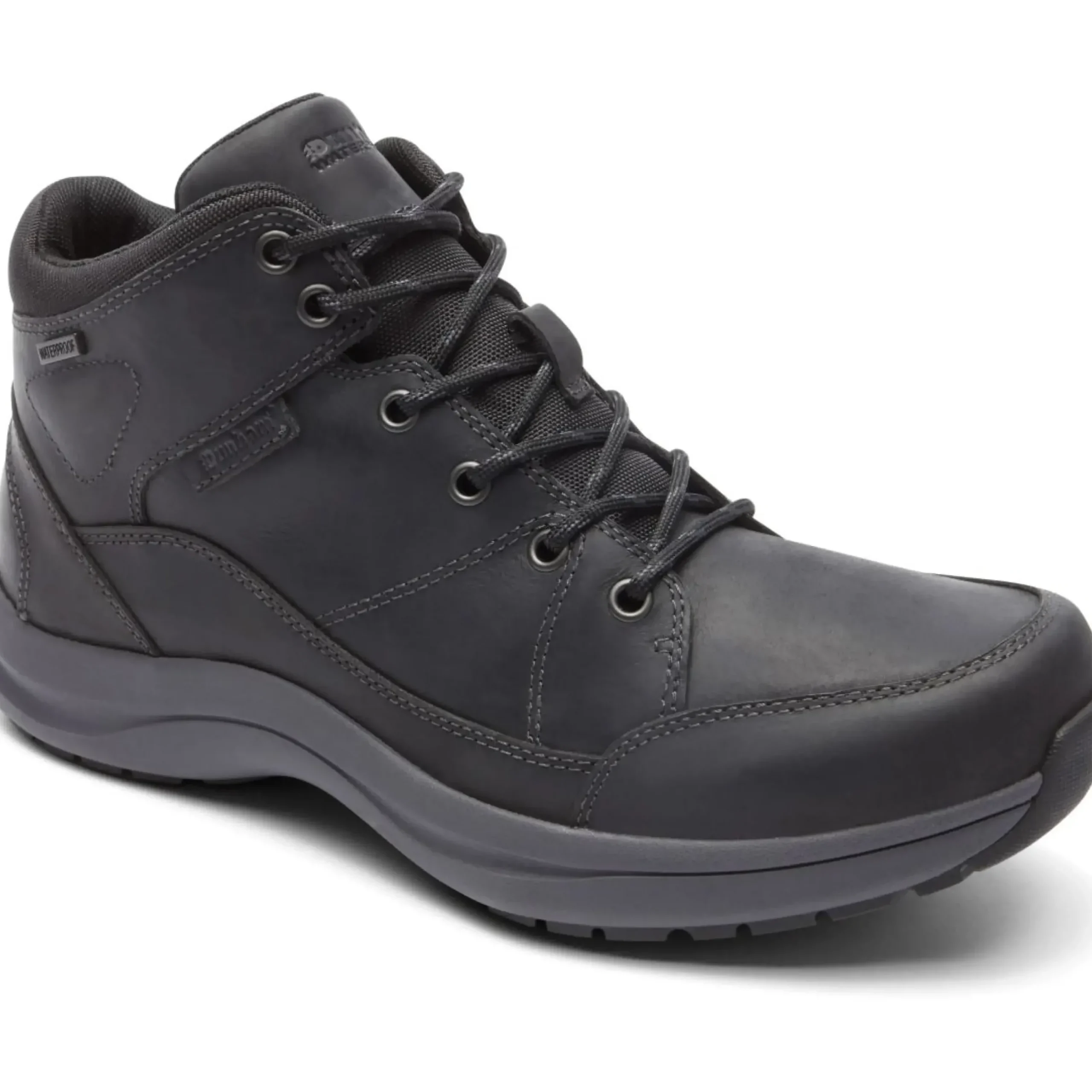 New Dunham Simon Black Leather Waterproof Boot