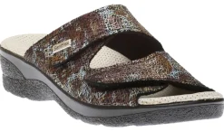 Sale Lady Diana Slide Black Brown Double Strap Sandal