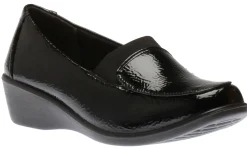 Outlet Stefannia Italy Slip On Black Patent