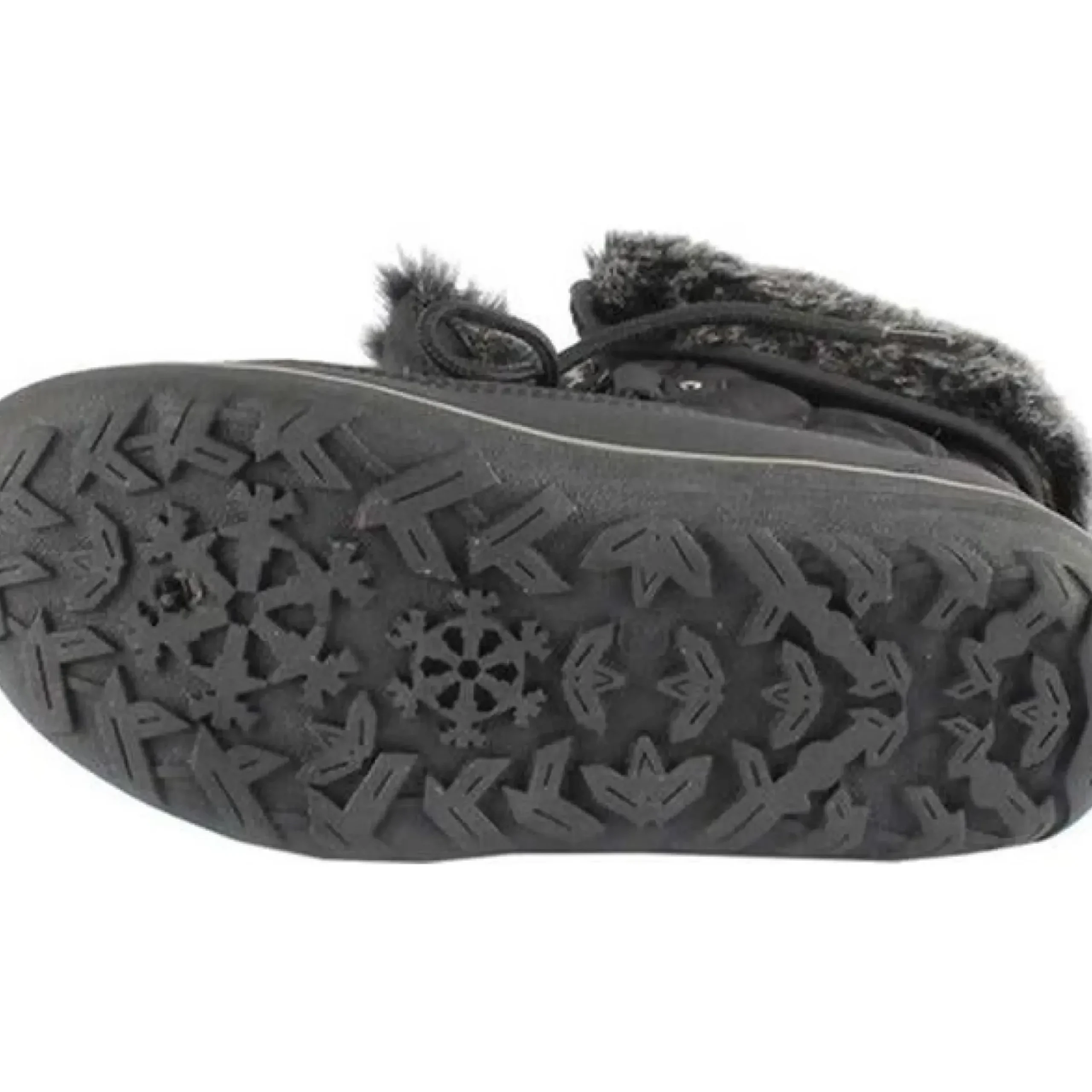 Wanderlust Snowflake Black Lace-Up Winter Boot