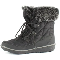 Wanderlust Snowflake Black Lace-Up Winter Boot
