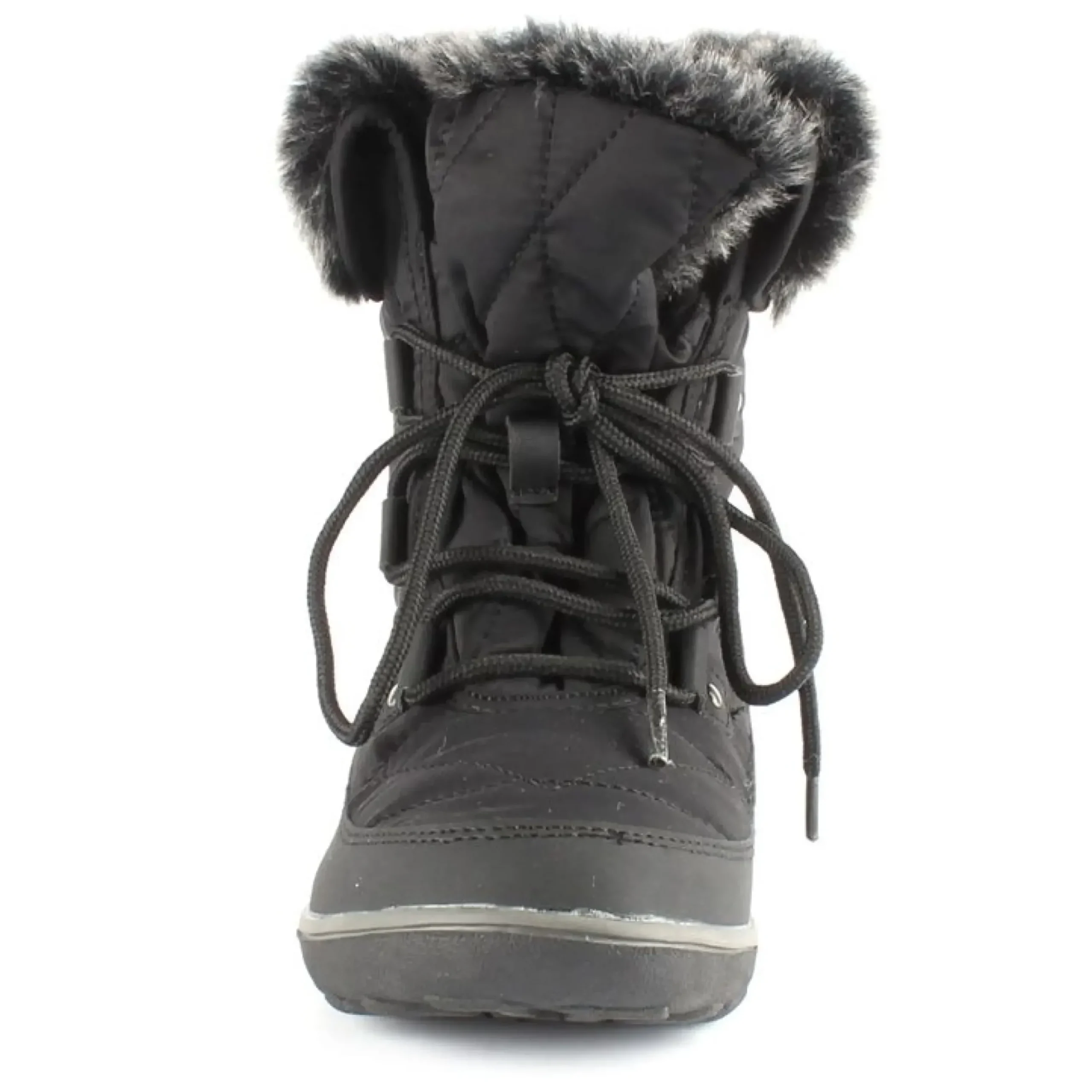 Wanderlust Snowflake Black Lace-Up Winter Boot