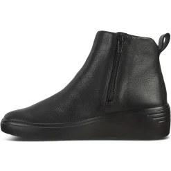 Discount Ecco Soft 7 Black Leather Wedge Boot