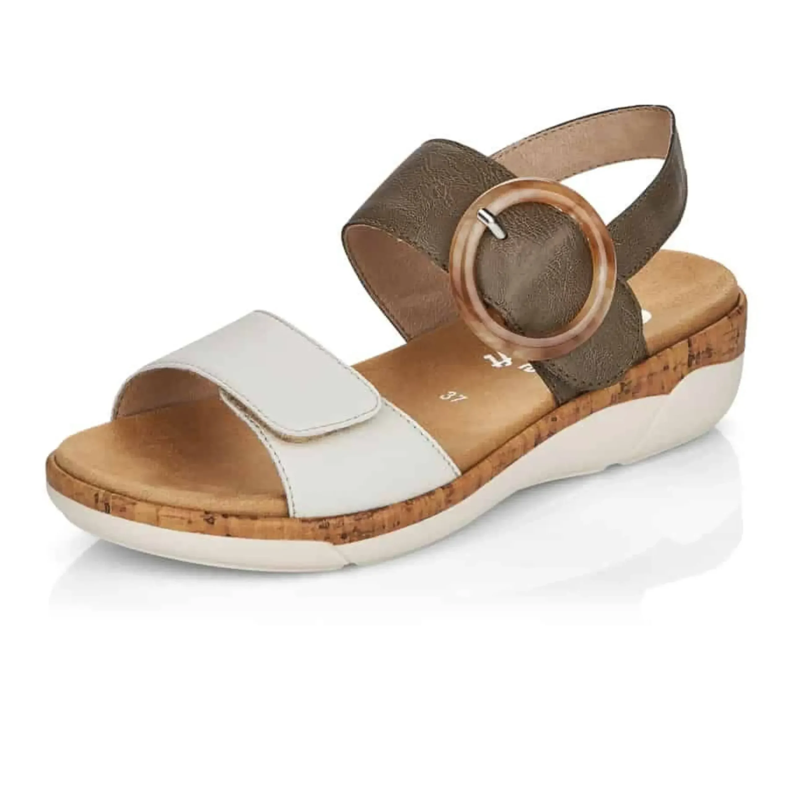 Best Remonte Soft White Green Sandal