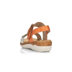 Best Remonte Soft White Orange Sandal