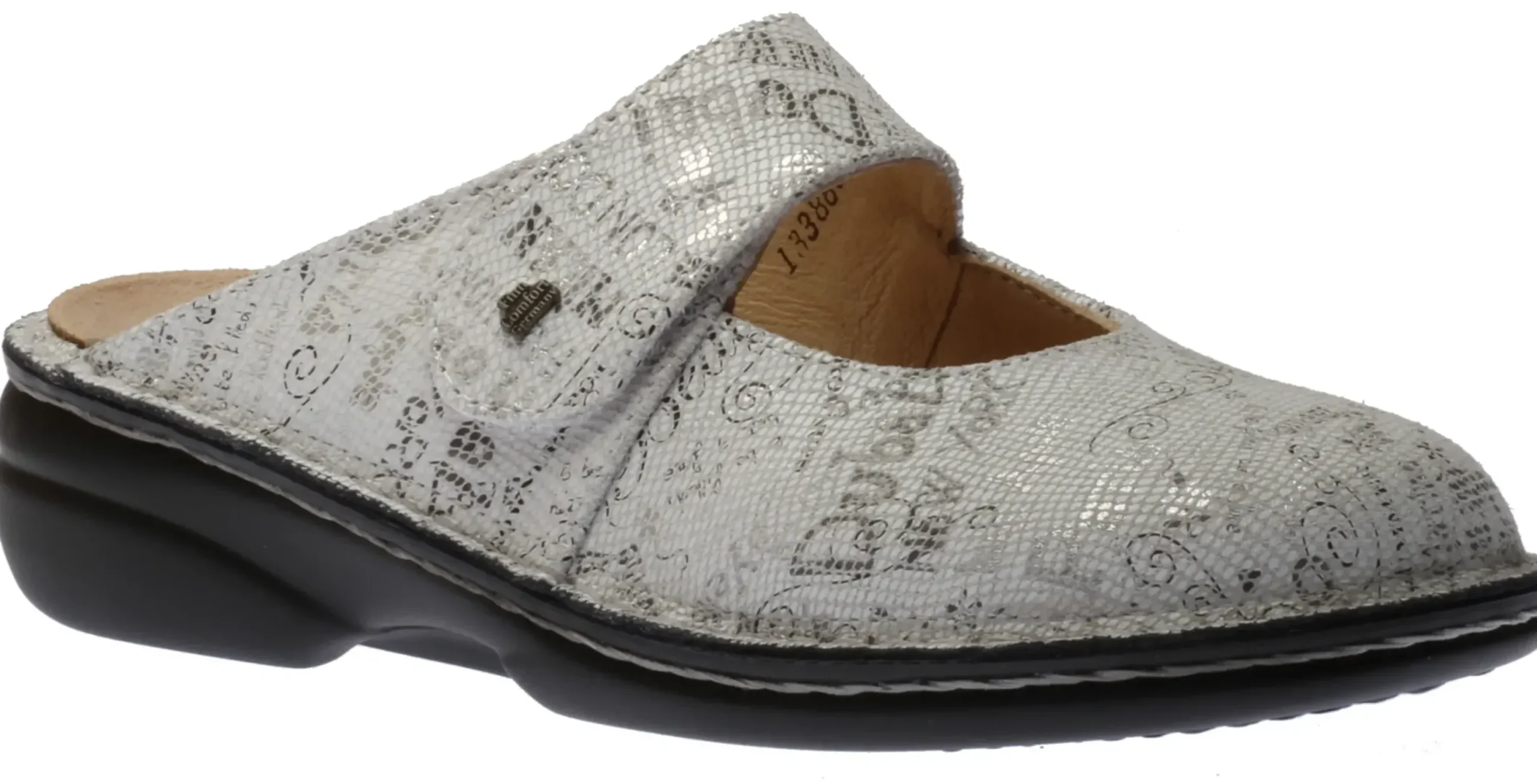 Outlet Finn Comfort Stanford Blanco White Words Leather Clog