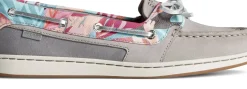 Outlet Sperry Starfish Coral Floral Grey Multicolour Boat Shoe