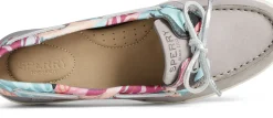 Outlet Sperry Starfish Coral Floral Grey Multicolour Boat Shoe