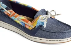 Discount Sperry Starfish Coral Floral Navy Multicolour Boat Shoe