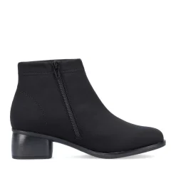 Discount Remonte Stretch Black Zipper Water-Resistant Ankle Boot