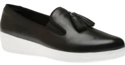 Sale Fit Flop Superskate Black Leather Tassel Loafer