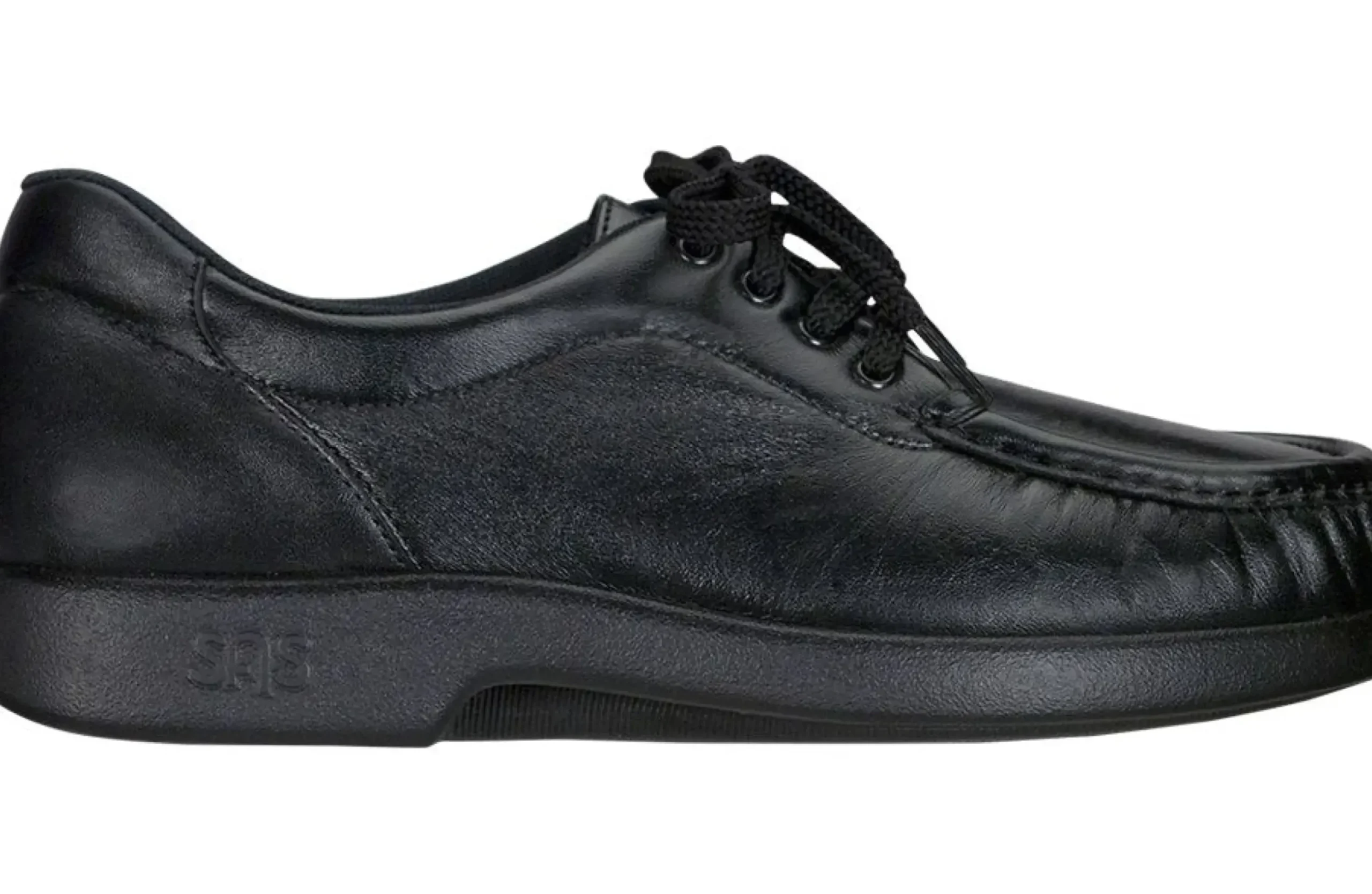 Sale SAS Shoes Take Time Black Leather Lace-Up Loafer