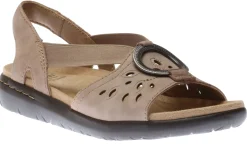 Online Earth Talia Coco Taupe Nubuck Sandal