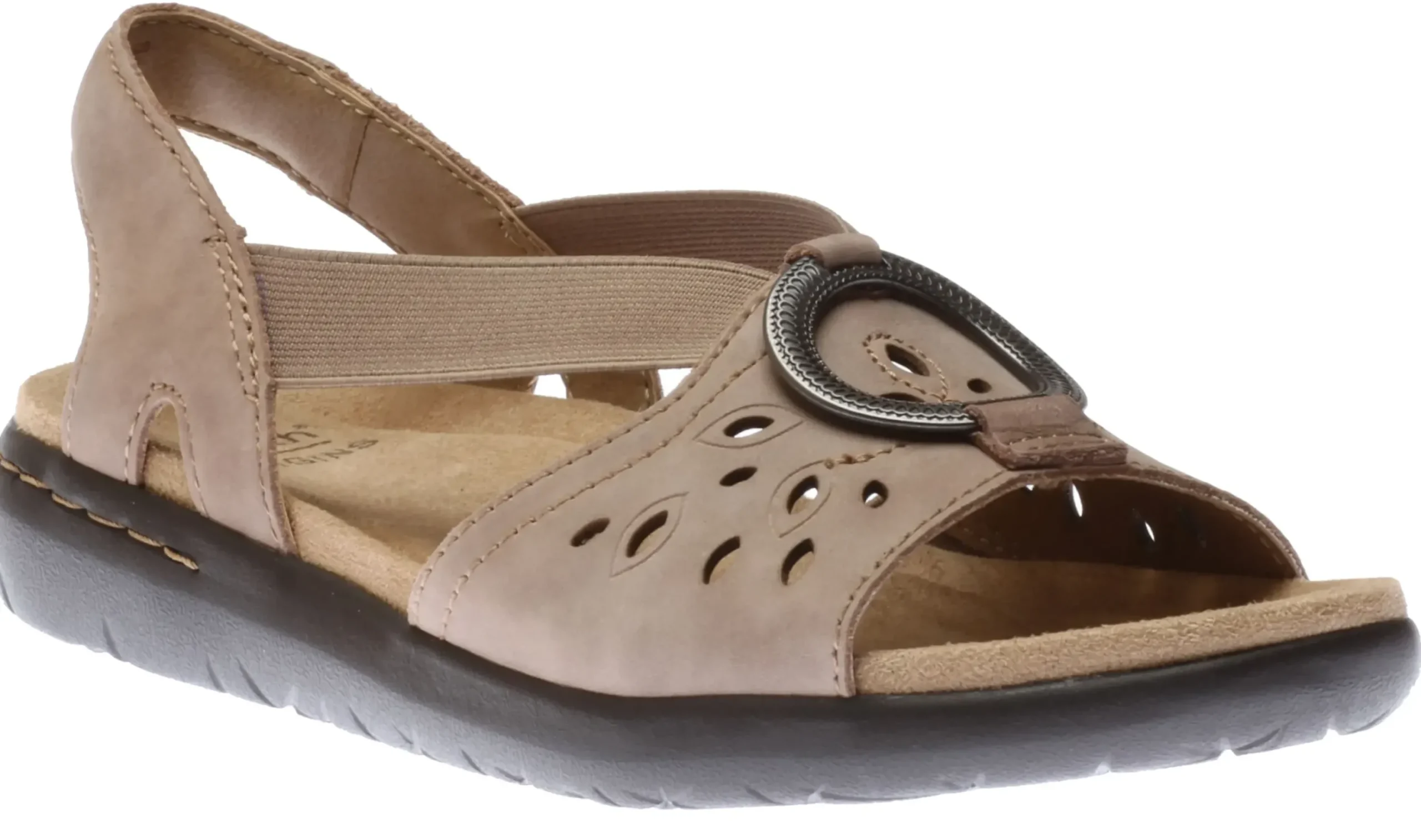 Online Earth Talia Coco Taupe Nubuck Sandal