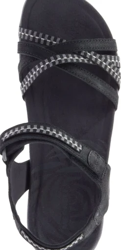 Clearance Merrell Terran 3 Cush Cross Black Sandal