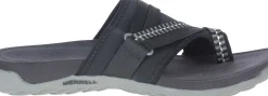 Outlet Merrell Terran 3 Cush Post 3 Black Wide Width Thong Sandal