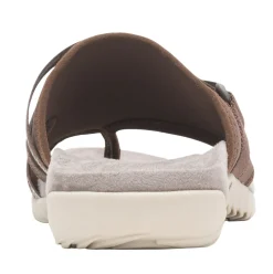 Clearance Merrell Terran 3 Cush Post Dark Earth Brown Thong Sandal