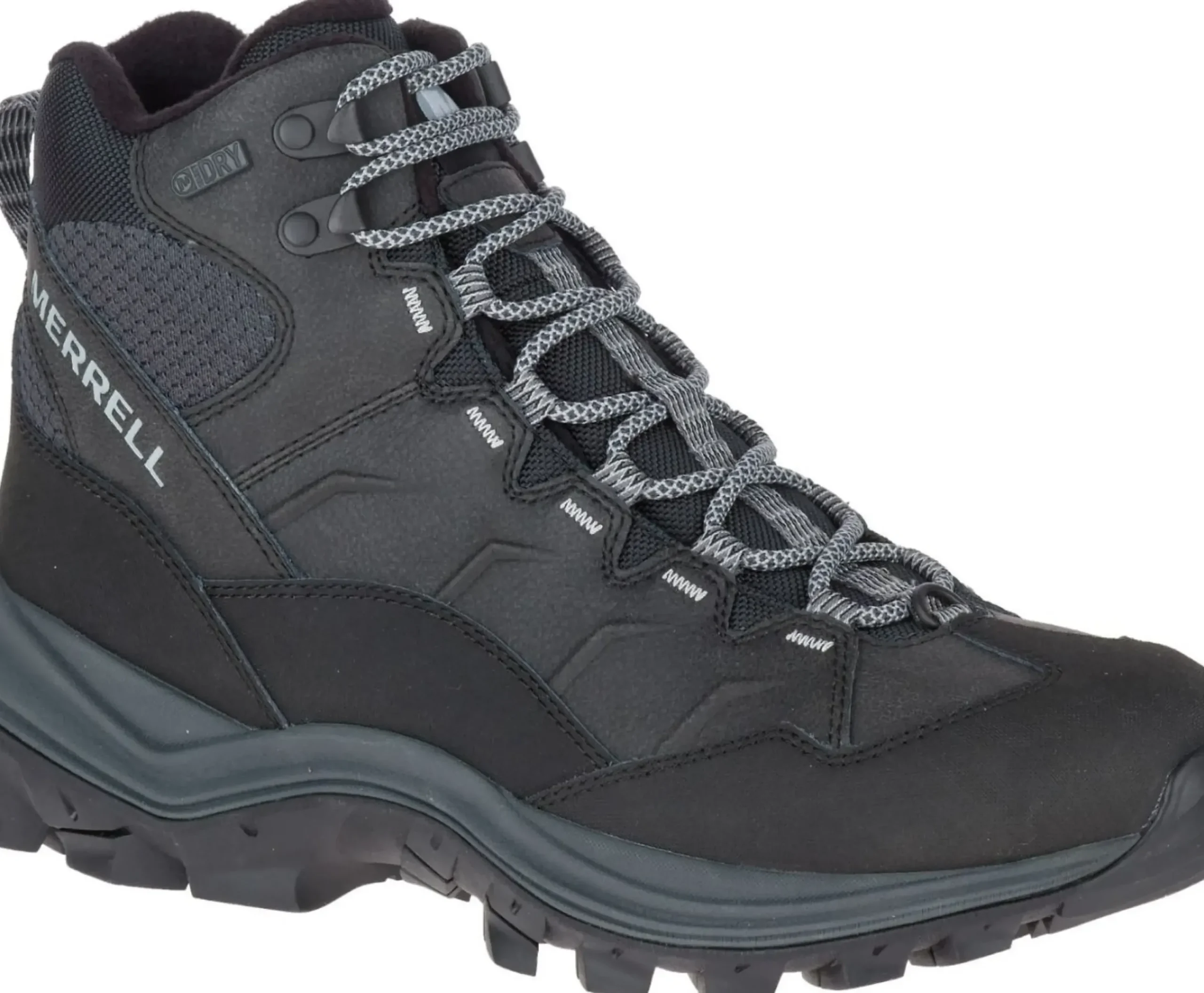 Clearance Merrell Thermo Chill Mid Black Waterproof Wide Width Boot
