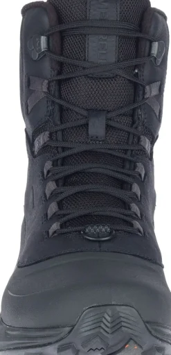 Outlet Merrell Thermo Overlook 2 Mid Waterproof Black Leather Wide Boot