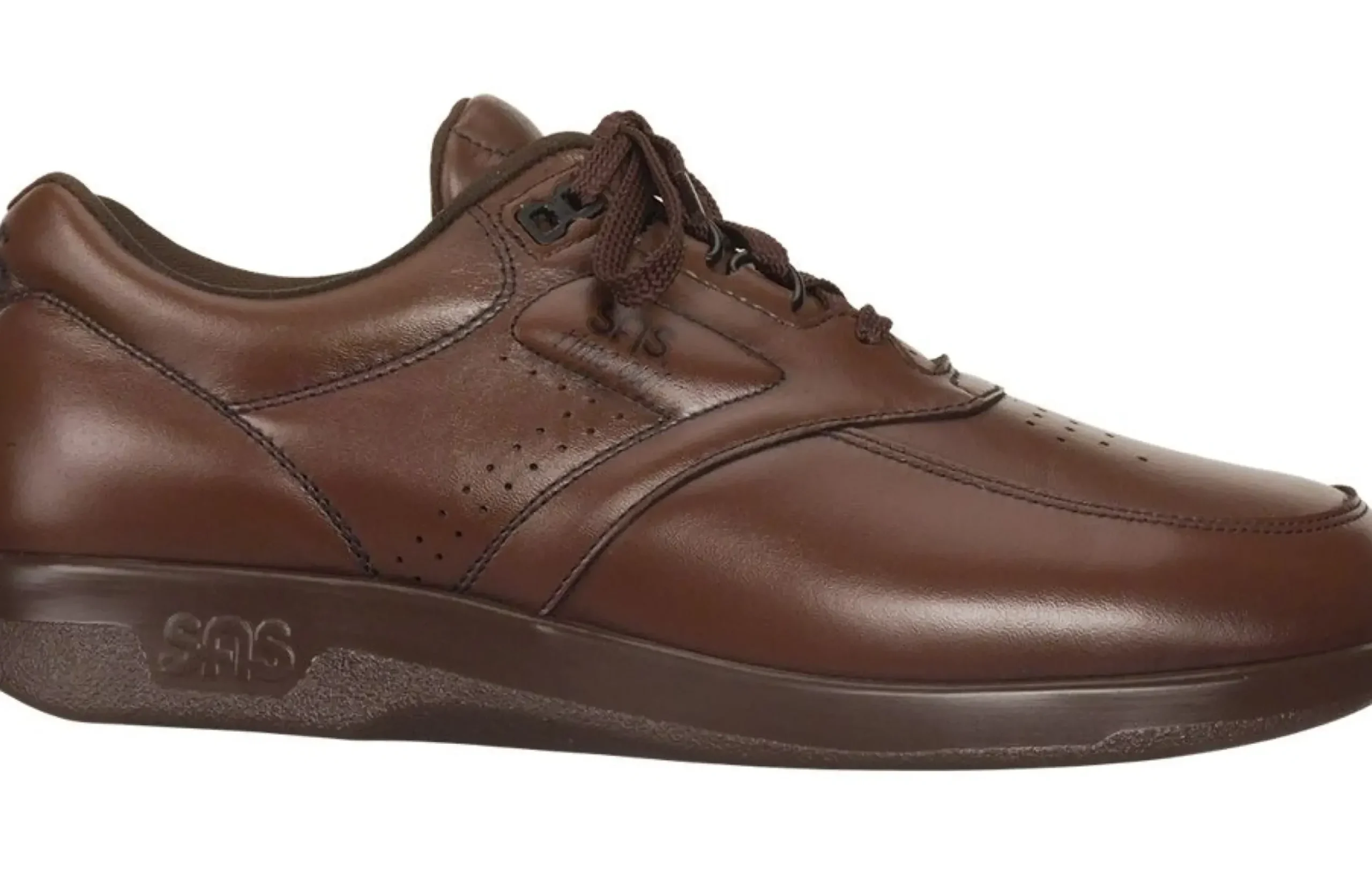 Best SAS Shoes Time Out Antique Walnut Leather Walking Shoe
