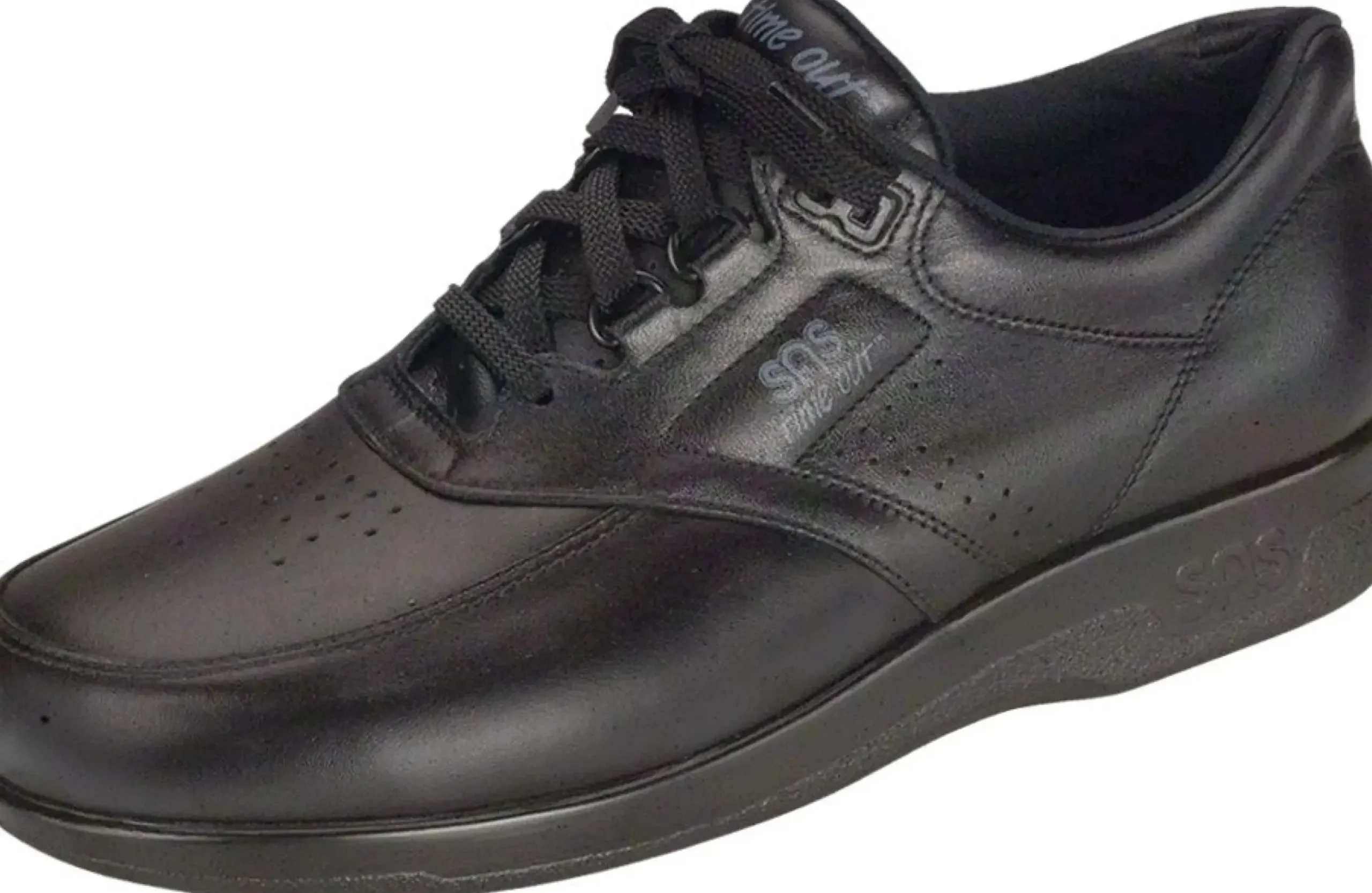 Sale SAS Shoes Time Out Black Leather Walking Shoe