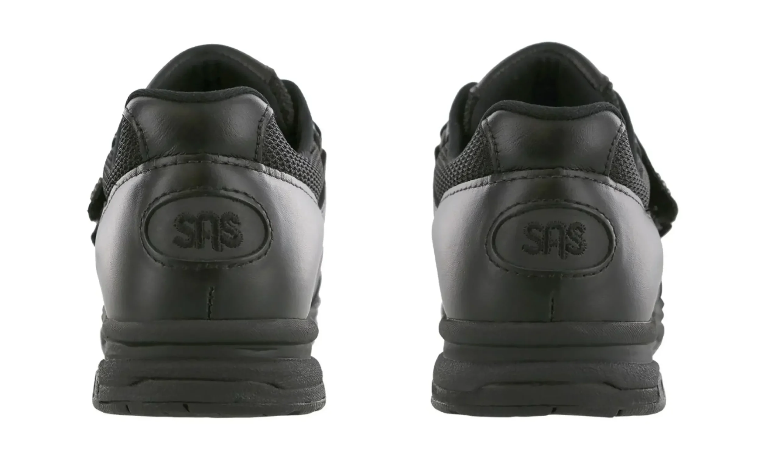Outlet SAS Shoes Tmv Black Leather Mesh Walking Shoe