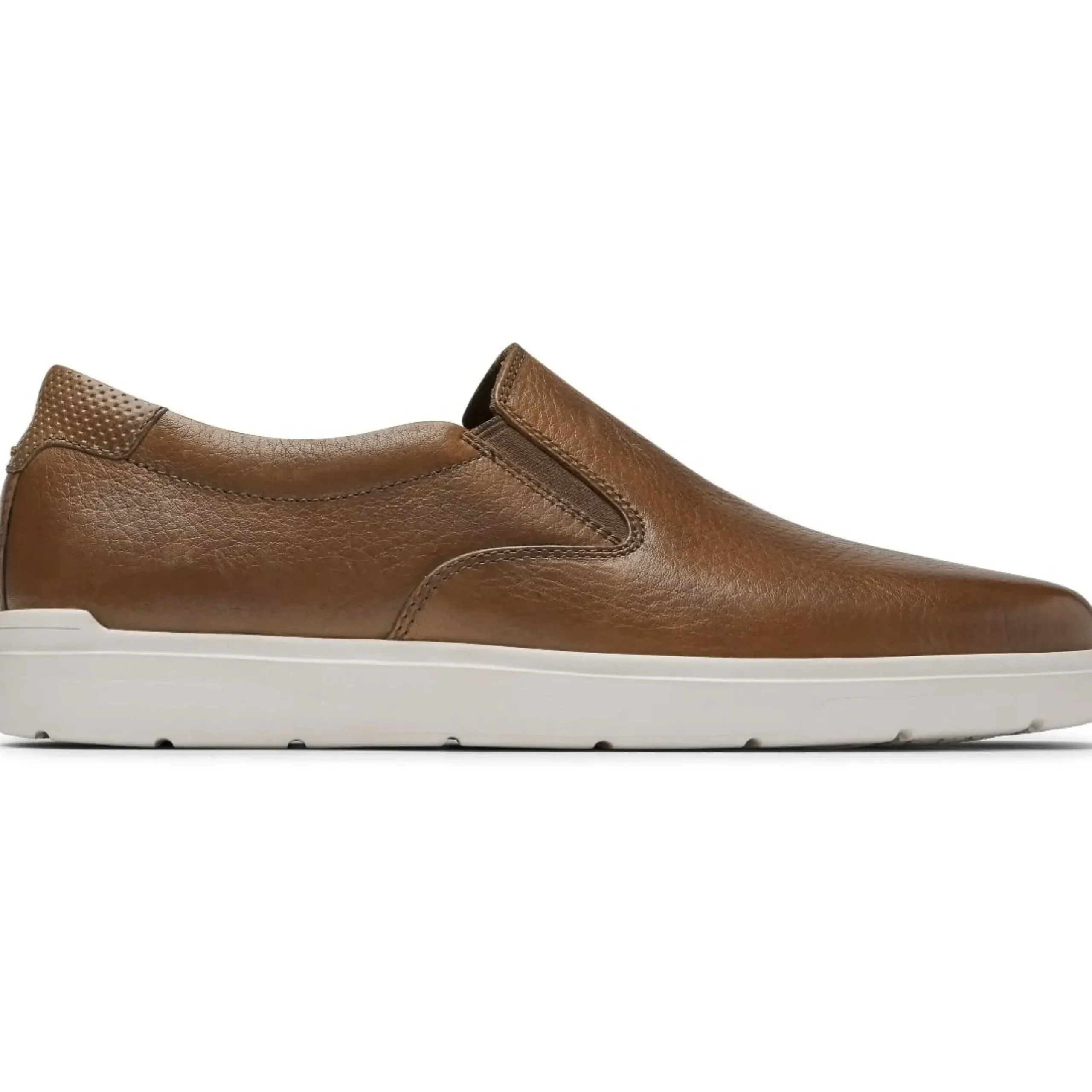 Outlet Rockport Total Motion Lite Cognac Brown Leather Slip-On Sneaker